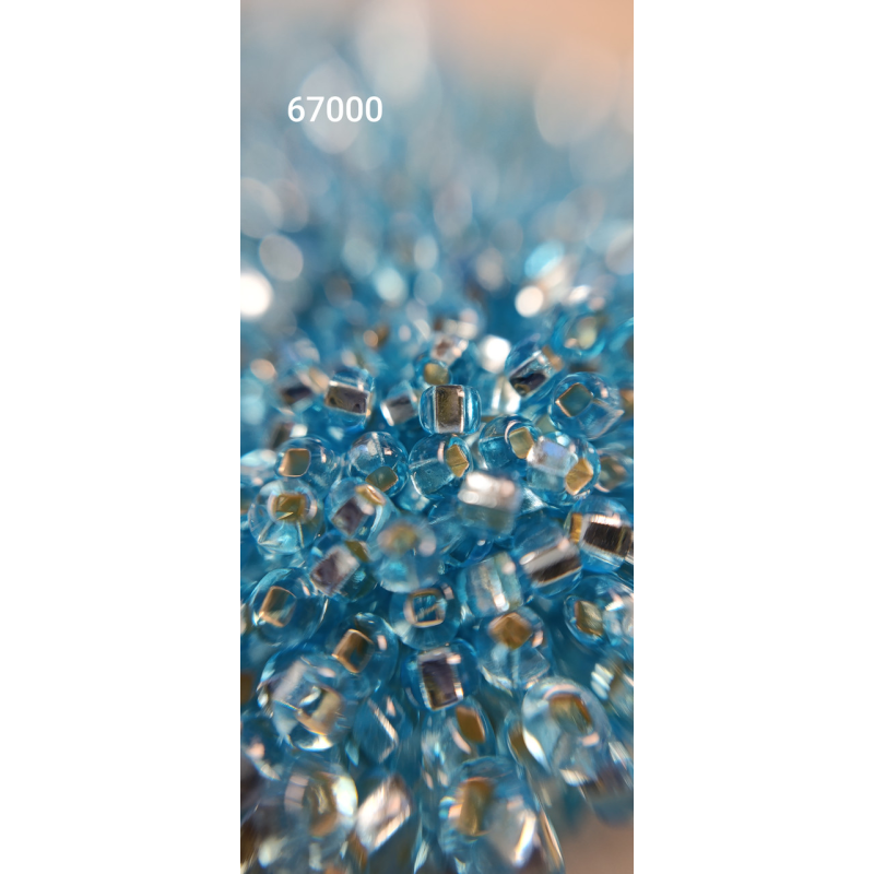 Чеський бісер Preciosa 10/0, 67000 блакитний, 50 г — бісер для рукоділля, прикрас і вишивки