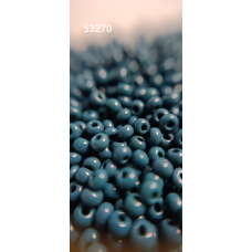 Чеський бісер Preciosa 10/0, 53270 зелений, 50 г — бісер для рукоділля, прикрас і вишивки