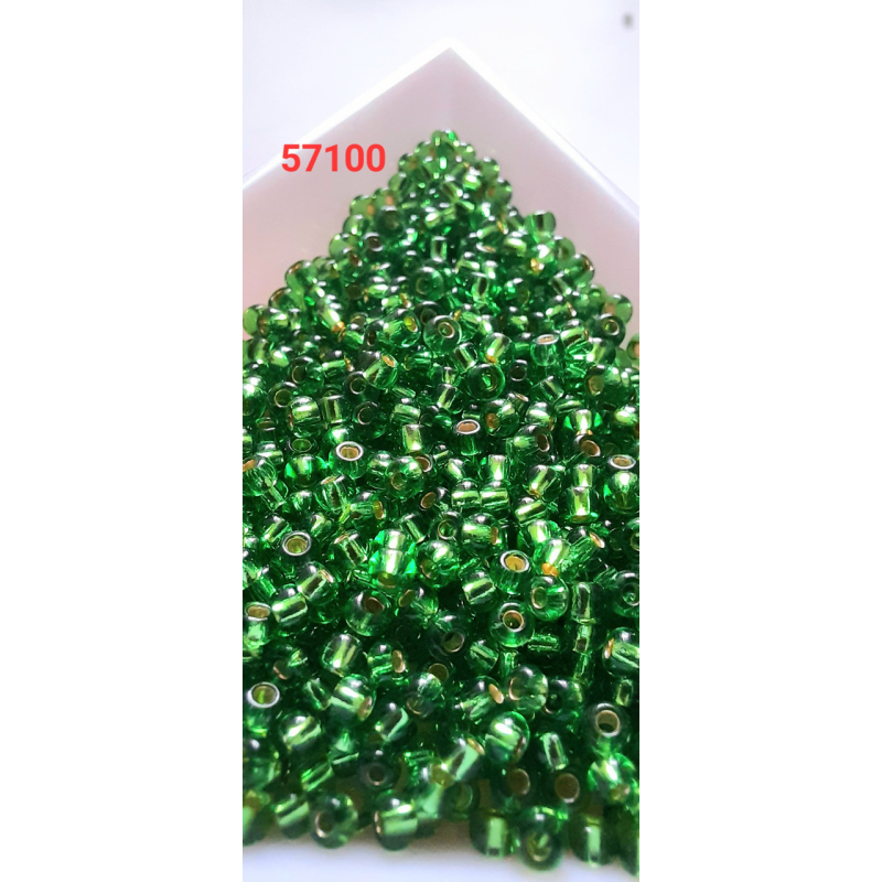 Чеський бісер Preciosa 10/0, 57100 зелений, 50 г — бісер для рукоділля, прикрас і вишивки Чеський бісер Preciosa 10/0, 57100 зелений, 50 г — бісер для рукоділля, прикрас і вишивки
