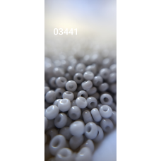 Чеський бісер Preciosa 10/0, 03441 сірий, 50 г — бісер для рукоділля, прикрас і вишивки