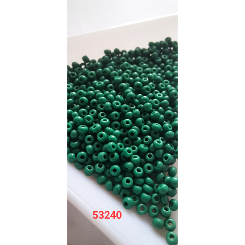 Чеський бісер Preciosa 10/0, 53240 зелений, 50 г — бісер для рукоділля, прикрас і вишивки Чеський бісер Preciosa 10/0, 53240 зелений, 50 г — бісер для рукоділля, прикрас і вишивки