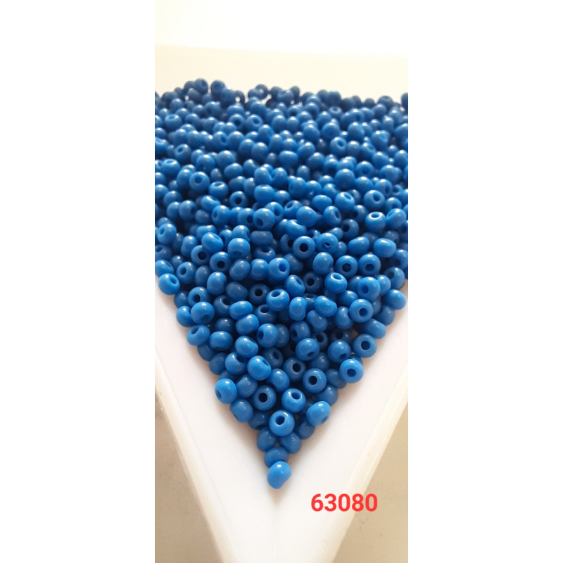 Чеський бісер Preciosa 10/0, 63080 блакитний, 50 г — бісер для рукоділля, прикрас і вишивки