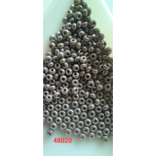 Чеський бісер Preciosa 10/0, 48020 сірий, 50 г — бісер для рукоділля, прикрас і вишивки