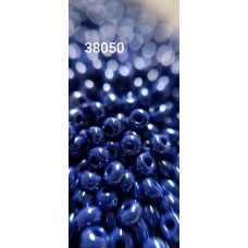 Чеський бісер Preciosa 10/0, 38050 синій, 50 г — бісер для рукоділля, прикрас і вишивки