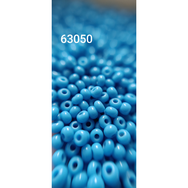 Чеський бісер Preciosa 10/0, 63050 блакитний, 50 г — бісер для рукоділля, прикрас і вишивки
