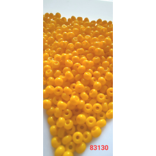 Чеський бісер Preciosa 10/0, 83130 жовтий, 50 г — бісер для рукоділля, прикрас і вишивки