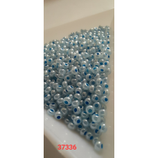 Чеський бісер Preciosa 10/0, 37336 блакитний, 1 г — бісер для рукоділля, прикрас і вишивки
