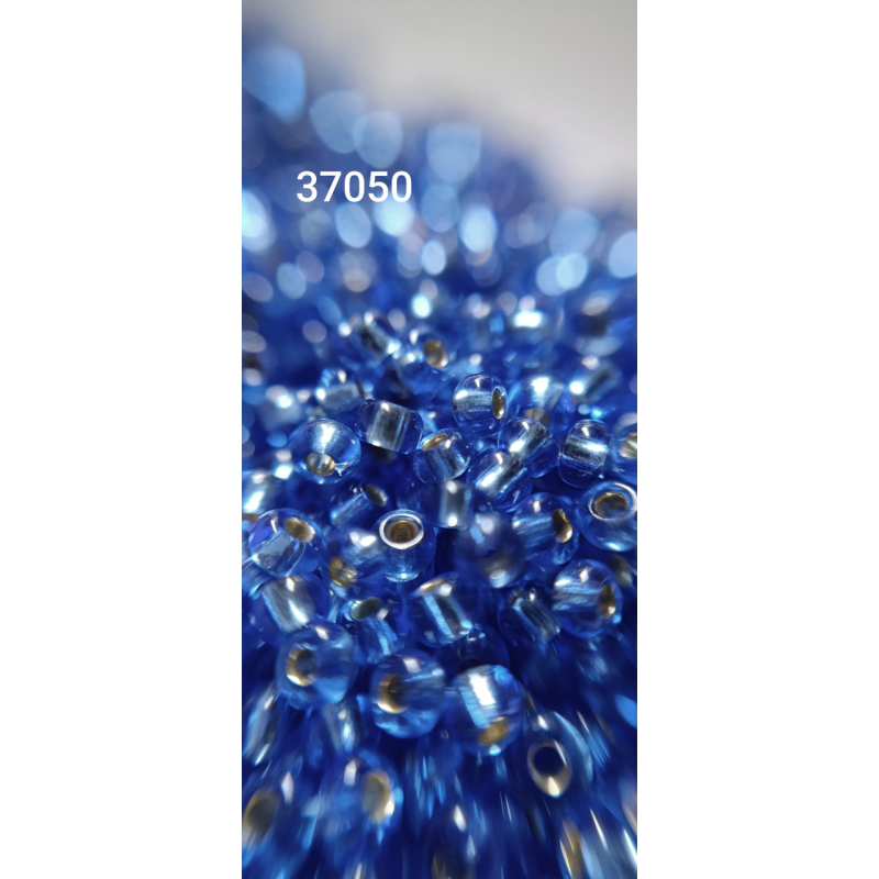 Чеський бісер Preciosa 10/0, 37050 синій, 1 г — бісер для рукоділля, прикрас і вишивки