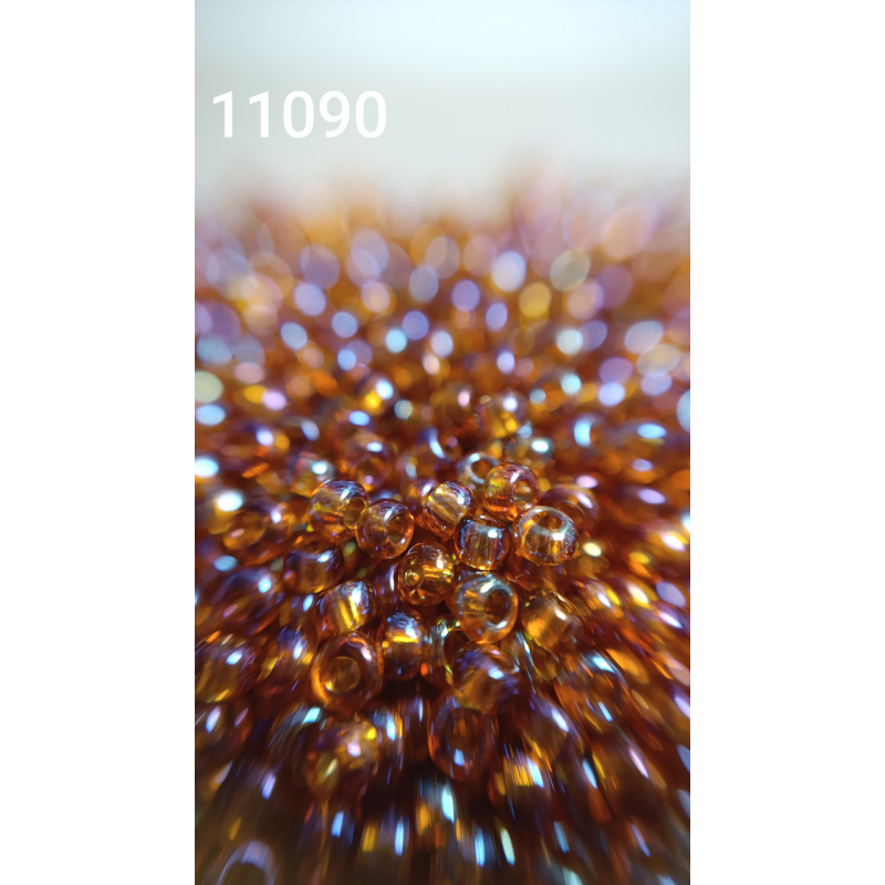 Чеський бісер Preciosa 10/0, 11090 коричневий, 1 г — бісер для рукоділля, прикрас і вишивки