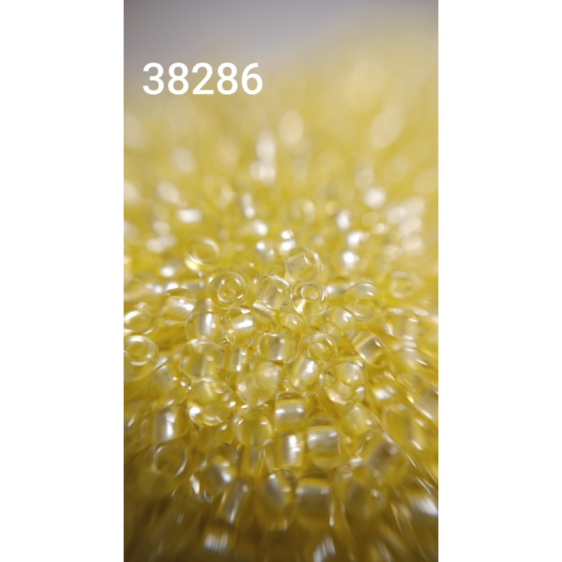 Чеський бісер Preciosa 10/0, 38286 181 жовтий, 1 г — бісер для рукоділля, прикрас і вишивки