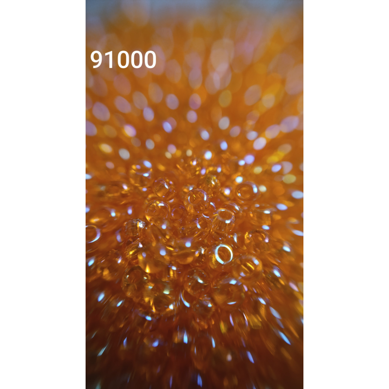 Чеський бісер Preciosa 10/0, 91000 оранжевий, 1 г — бісер для рукоділля, прикрас і вишивки