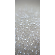 Чеський бісер Preciosa 10/0, 48102 прозорий перламутр, 50 г — бісер для рукоділля, прикрас і вишивки