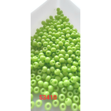 Чеський бісер Preciosa 10/0, 53410 салатовий, 50 г — бісер для рукоділля, прикрас і вишивки