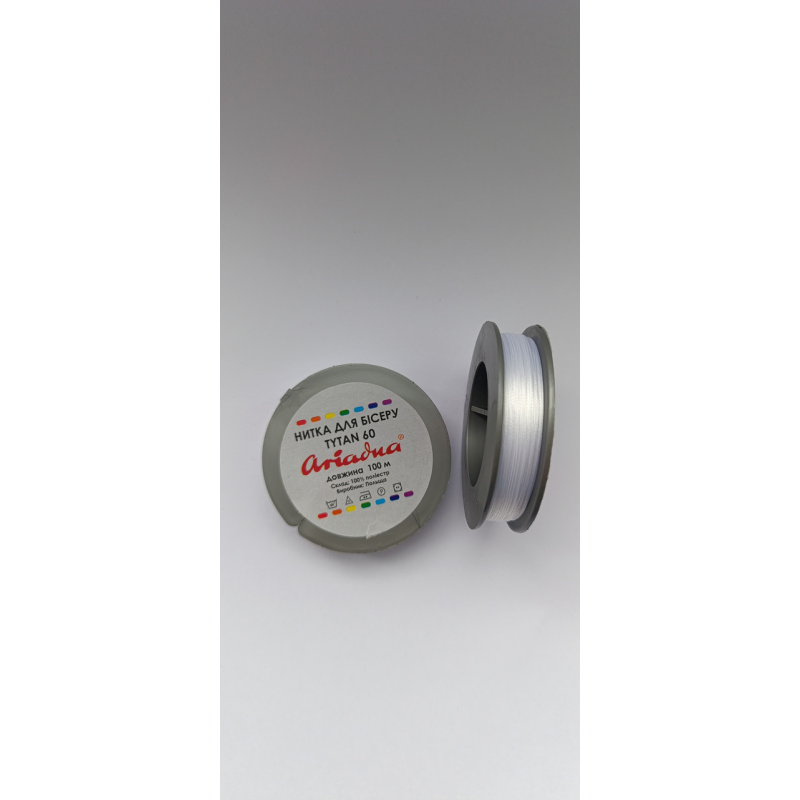 Нитки Титан 60 Ariadna «шайба», 100 м, білій Нитки Титан 60 Ariadna «шайба», 100 м, білій