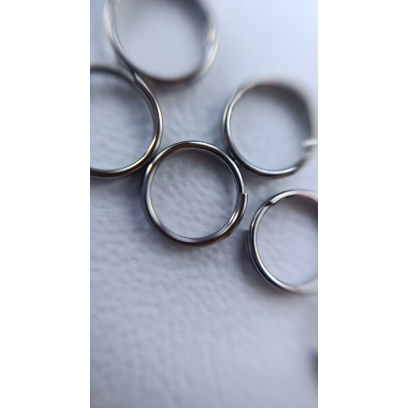 Кільця з“єднувальні подвійні мед. сталь 7мм 1шт