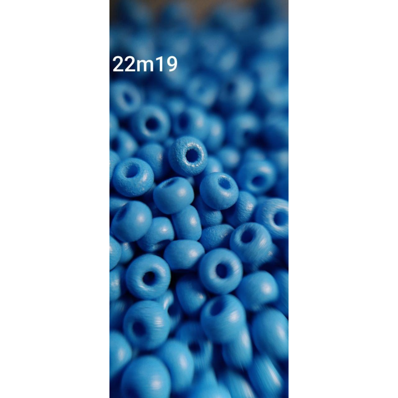 Чеський бісер Preciosa 10/0, 22m19 блакитний матовий, 5 г — бісер для рукоділля, прикрас і вишивки