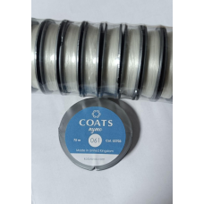 Нитки Coats Nymo 061, 100% нейлон, для бісеру, білий, 75м