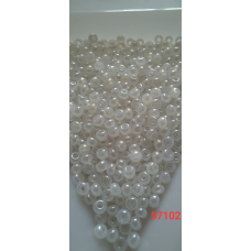 Чеський бісер Preciosa 10/0, 57102 білий, 50 г — бісер для рукоділля, прикрас і вишивки