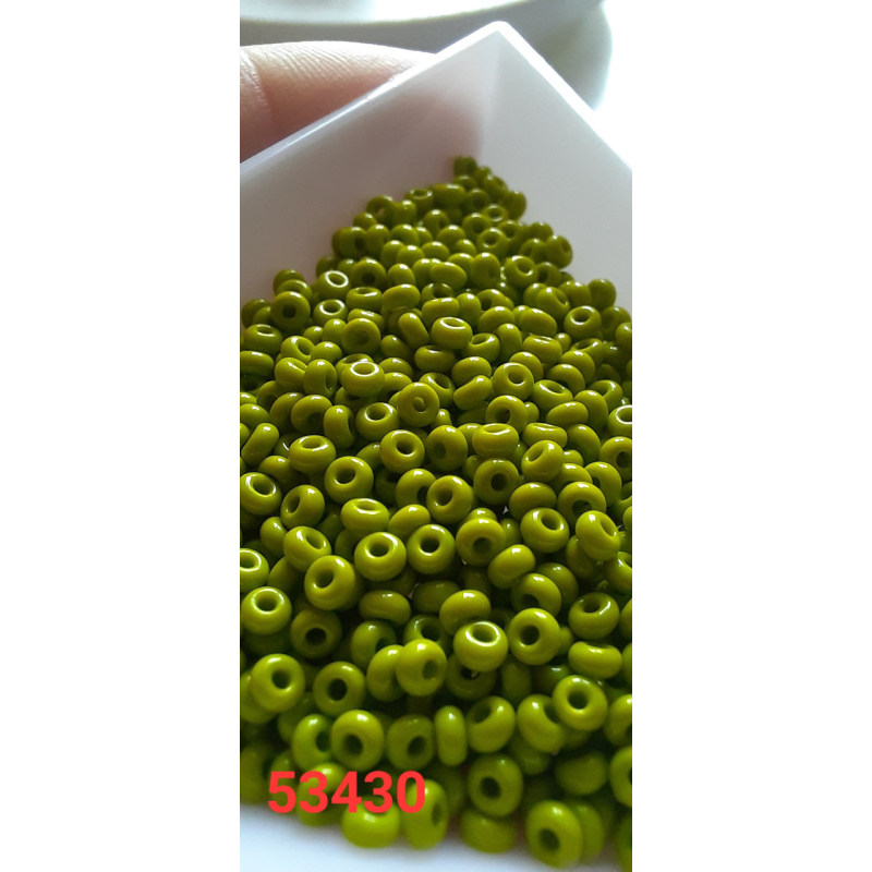 Чеський бісер Preciosa 10/0, 53430 оливковий, 50 г — бісер для рукоділля, прикрас і вишивки Чеський бісер Preciosa 10/0, 53430 оливковий, 50 г — бісер для рукоділля, прикрас і вишивки