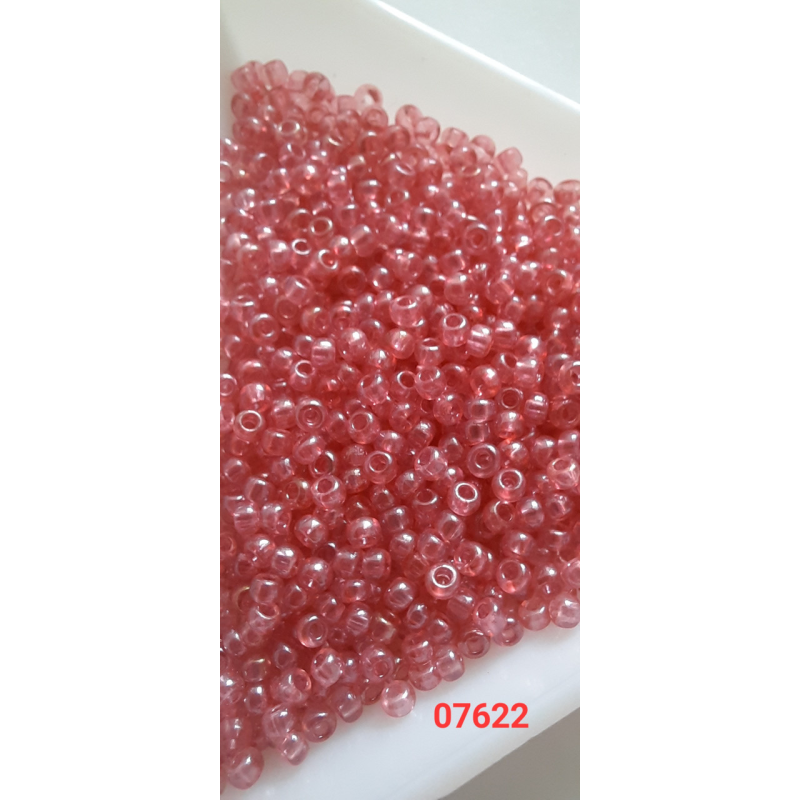 Чеський бісер Preciosa 10/0, 07622 рожевий, 50 г — бісер для рукоділля, прикрас і вишивки