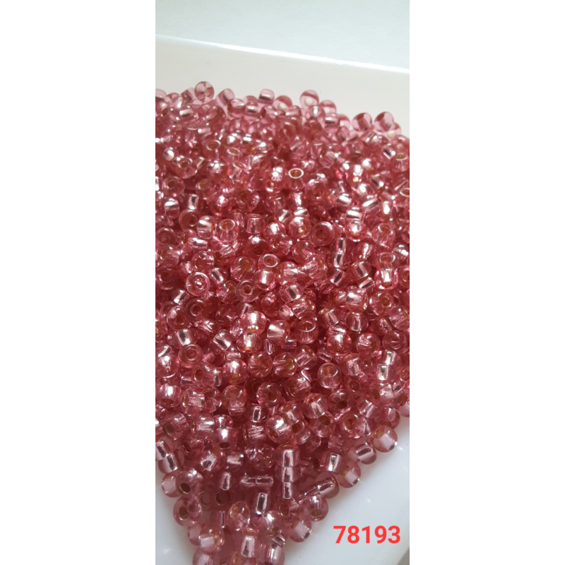 Чеський бісер Preciosa 10/0, 78193 рожевий, 50 г — бісер для рукоділля, прикрас і вишивки