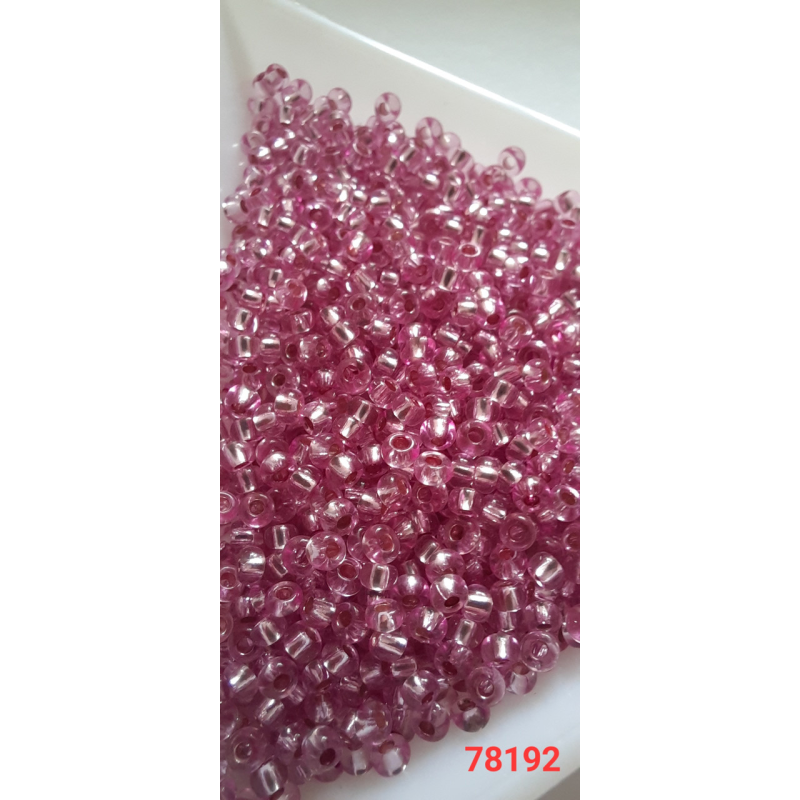 Чеський бісер Preciosa 10/0, 78192 рожевий, 50 г — бісер для рукоділля, прикрас і вишивки
