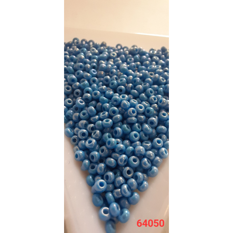 Чеський бісер Preciosa 10/0, 64050 синій, 50 г — бісер для рукоділля, прикрас і вишивки