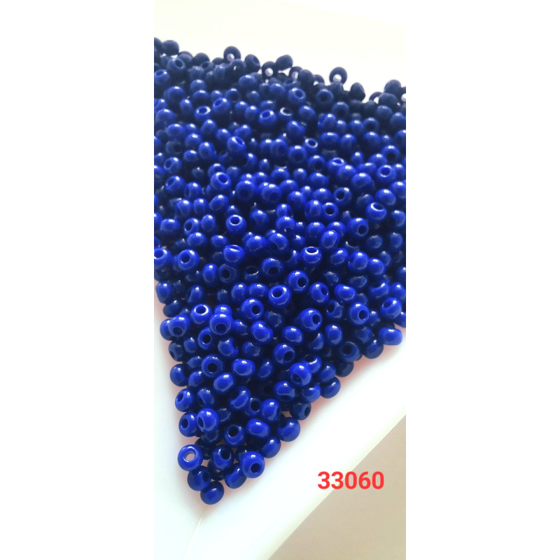 Чеський бісер Preciosa 10/0, 33060 синій, 50 г — бісер для рукоділля, прикрас і вишивки