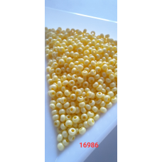 Чеський бісер Preciosa 10/0, 16986 жовтий, 50 г — бісер для рукоділля, прикрас і вишивки
