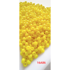 Чеський бісер Preciosa 10/0, 16А86 жовтий, 50 г — бісер для рукоділля, прикрас і вишивки