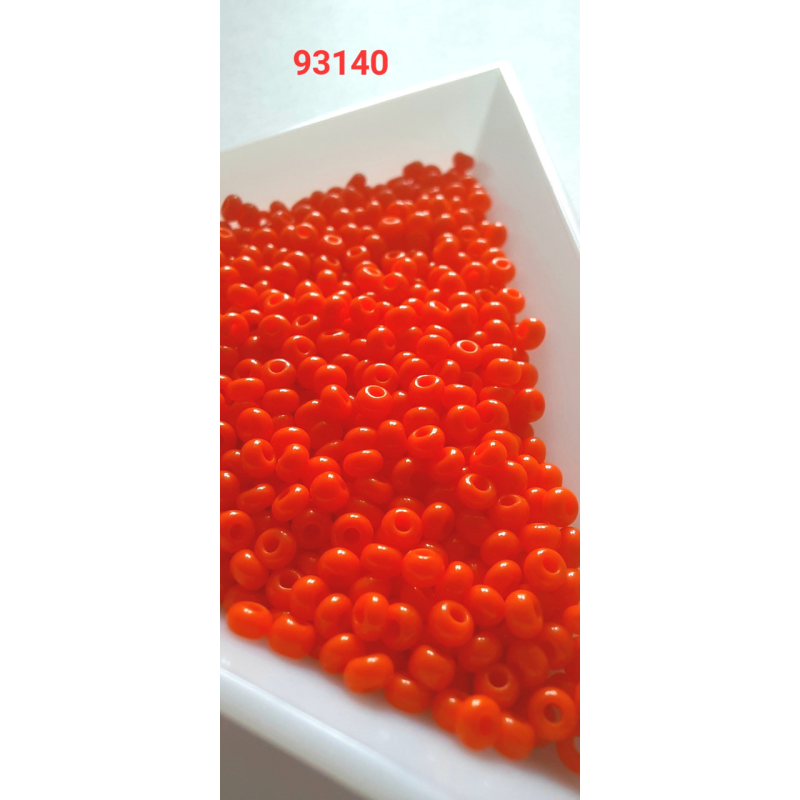 Чеський бісер Preciosa 10/0, 93140 оранжевий,, 50 г — бісер для рукоділля, прикрас і вишивки