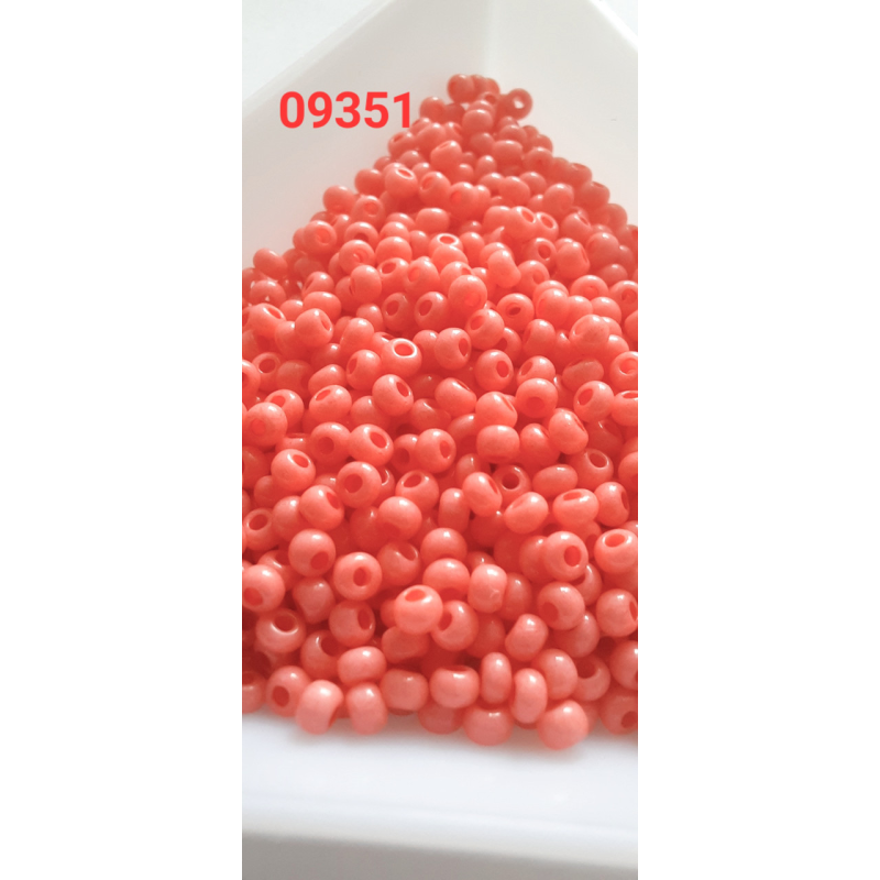 Чеський бісер Preciosa 10/0, 09351 рожевий, 50 г — бісер для рукоділля, прикрас і вишивки