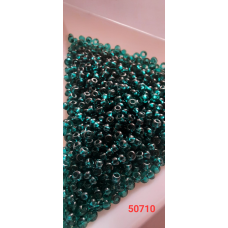 Чеський бісер Preciosa 10/0, 50710 смарагдовий, 50 г — бісер для рукоділля, прикрас і вишивки