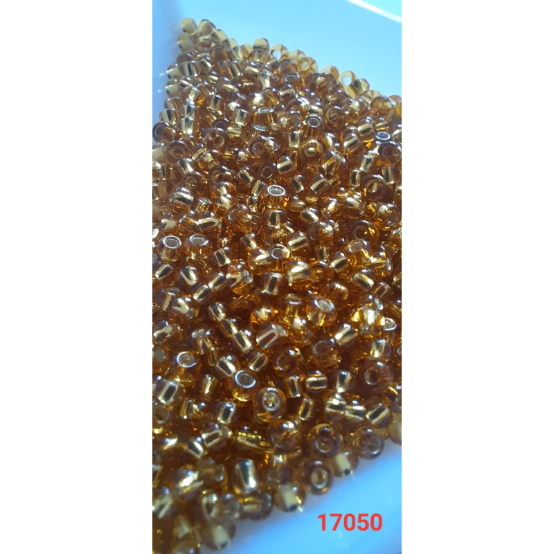Чеський бісер Preciosa 10/0, 17050 золотий, 50 г — бісер для рукоділля, прикрас і вишивки