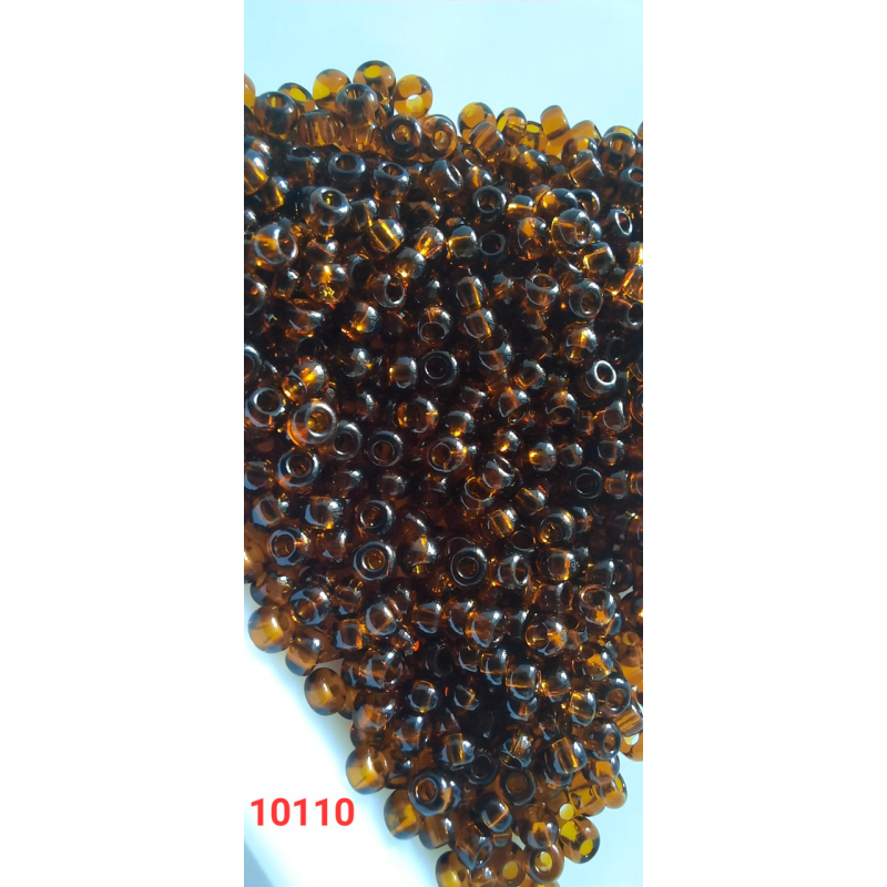 Чеський бісер Preciosa 10/0, 10110 коричневий, 50 г — бісер для рукоділля, прикрас і вишивки