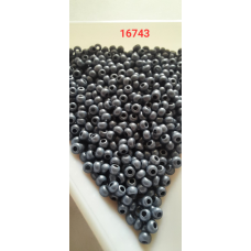 Чеський бісер Preciosa 10/0, 16743 сірий, 50 г — бісер для рукоділля, прикрас і вишивки