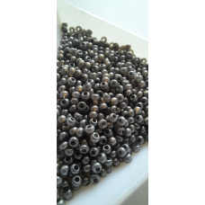 Чеський бісер Preciosa 10/0, 17749 сірий, 50 г — бісер для рукоділля, прикрас і вишивки