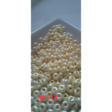 Чеський бісер Preciosa 10/0, 46113 беж, 50 г — бісер для рукоділля, прикрас і вишивки