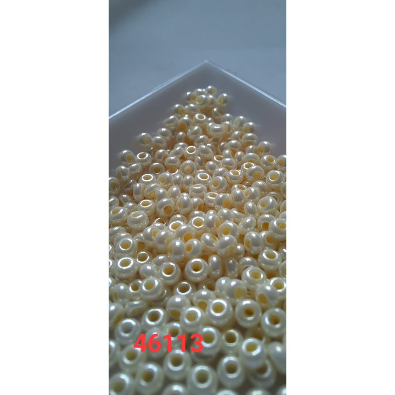 Чеський бісер Preciosa 10/0, 46113 беж, 50 г — бісер для рукоділля, прикрас і вишивки