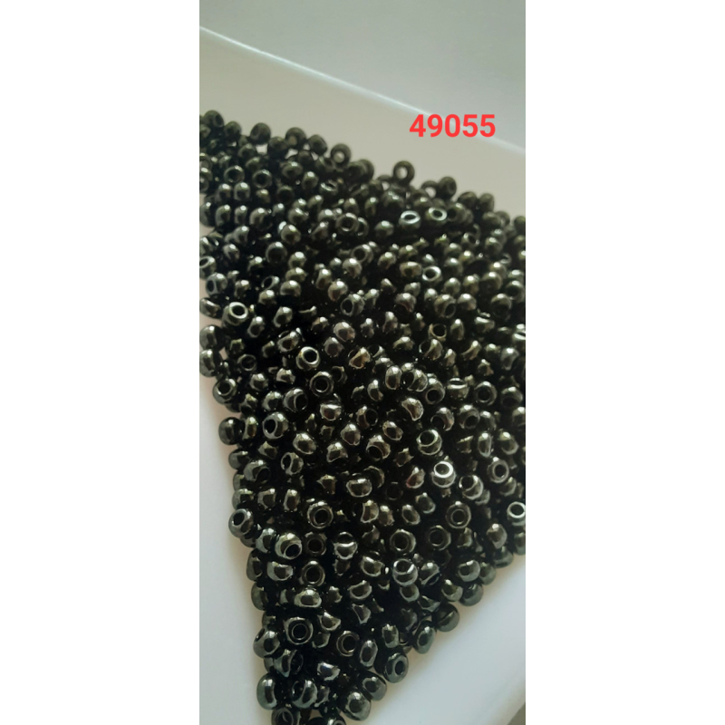 Чеський бісер Preciosa 10/0, 49055 зелений, 50 г — бісер для рукоділля, прикрас і вишивки